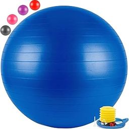VANDU Gym Ball Fitness Exercise Yoga Ball Gymnastic Ball Anti Burst and Slip Resistance with Foot Pump for Men and Women-picture-29