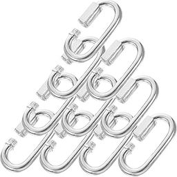 DECHOUS 10pcs Heavy Duty Carabiner Clips Chain Connectors for Hammocks Swings and Gym Equipment Versatile Locking Hooks-image-77