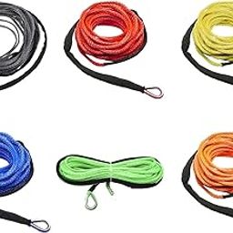 Bnf® Car Tow Strap 15M*6mm 7700lbs Synthetic Winch Rope for Boat Vehicle UTV Gray | Parts & Accessories | Car & Truck Parts | Exterior | Towing & Hauling-image-18