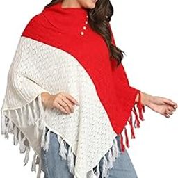 Women's winterwear Woolen Embellished Ponchos-image-46