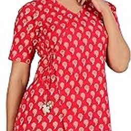 Jaipuri Cotton Angrakha Style Top for Women (Partial Open)-image-2