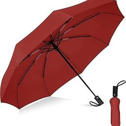 Automatic Open Travel Umbrella - Wind Vent, Big Size for Men & Women, Windproof-16