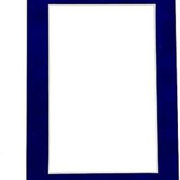 Royal Blue Suede Acid Free 11x14 Picture Frame Mats with White Core Bevel Cut for 8.5x11 Pictures - Fits 11x14 Frame - One Mat - with Bag & Backing-image-42