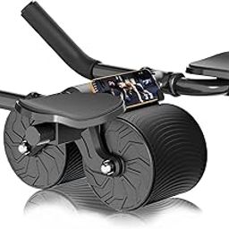 Roslen Abs Workout Wheel, Elbow Support Automatic Rebound Abdominal Wheel, Ab Roller for Abdominal Exercise Machine, Wheel For Abdominal Core Strength Training For Home Gym Fitness-17