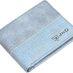 Blue RFID Blocking Leather Wallet for Men I Ultra Strong Stitching I 10 Credit Card Slots I 2 Currency Compartments-picture-22