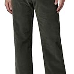 Men's Corduroy Trousers, Stylish Mid Rise Straight Fit Corduroy Pants for Men, 98% Cotton 2% Elastane, Button Closure, 4 Pockets-picture-6
