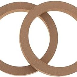 IVELECT 2Pieces Wood Depth Ring Adapter/Spacer for 6.5" Car Speakers-20