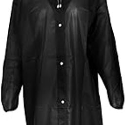 Long Raincoat Tear Resistant Reusable Rain Poncho for Hiking Fishing Cycling Black|Clothing Shoes & Accessories | Womens Clothing | Coats & Jackets|1 Hooded Raincoat-image-114