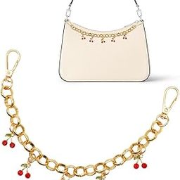 Cherry Gold Keychain for Women Double Buckle Key Pendant Trendy Gold Bag Charm Keychain Accessories Car Key Chain Purse Charms Fashion Jewelry-image-38