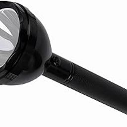 Plastic Flashlight Light Table Lamp With Battery And Charger (Black, Pack of 1) L 700X B1-27