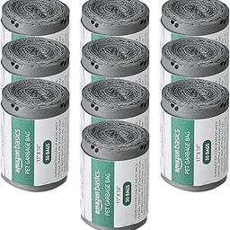 AmazonBasics Pet Poop Bags with Fun Paw Print Design | Strong, Leak-Proof | Easy to Use | Unscented | 300 Bags (30 Bags x 10 Rolls)-image-93