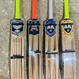 Mayra Cricket Bat Popular Willow Full Size For Tennis, Rubber, Plastic Ball With Black Cover. (Scoop Band)-image-40
