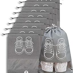 Shoes Bag for Travel & Storage Organizer for Men & Women | Travel Accessories | Shoe Organizer | Shoe Cover for Travel Essentials (Grey,Pack of 9)-image-21