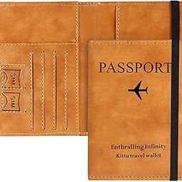 TravelPro RFID Passport Organizer Waterproof PU Leather Travel Wallet Set of 1 (Brown)-picture-37
