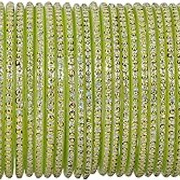 Glass with Polka Dots & Glitter Stylish Fancy Bangles Set For Women & Girls | Glass Bangles | Traditional Women Bangles - Pack of 36 Bangle-image-28
