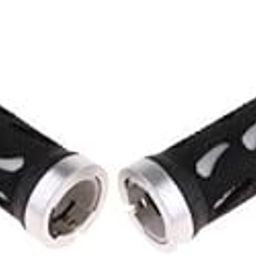 LOOM TREE® 3xDouble Lock-On Handlebar Grips Mountain Road Bike End Rubber Covers Silver | Cycling | Bicycle Components & Parts | Handlebar Grips Tape & Pads-image-18
