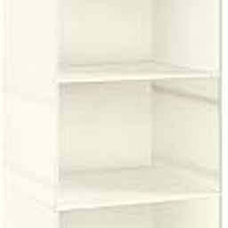 BrilliantJo Hanging Wardrobe Closet Storage with 5 Shelves Organiser, Storage Shelves Unit with 6 Pockets for Clothes - (White, Standard)-image-107