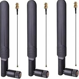 NISTECH LTE Flat WiFi RP SMA MOV Whip Antenna Wireless Rubber Duck 3G 4G 5G Dipole Wide Band 6dbi 700-2700Mhz Omni Directional Antenna with UFL/IPEX Cable 15cm-3 Pcs.-picture-17