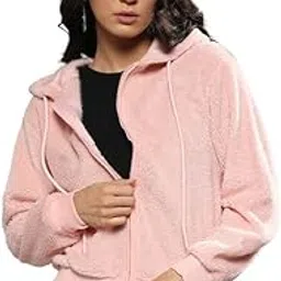 campus sutra Women's Polyester Collared Neck Sweatshirt For Casual Wear | High Neck | Long Sleeve | Pull On Closure | Regular Fit | Sweatshirt Crafted With Comfort Fit For Everyday Wear-picture-48