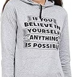Women's Cotton Printed Hooded Neck Full Sleeve Sweatshirt Hoodies-image-26