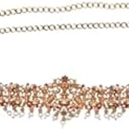 Gold-Plated Stone Studded White Moti Kamarbandh Belly-Chain Tagdi for Women | Kamarpatta | Kamarbandh Belt for Wedding-26