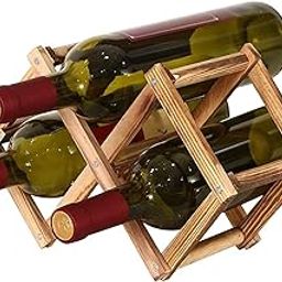 Health Benefits Foldable Wooden Wine Rack Organizer Display Shelf, Capacity 3 Bottle (mdfrack3)-image-53