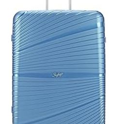 Polypropylene Skylite Check-in Trolley Bag, 77cm | Large Hard-Sided Luggage for Travel with Smooth 8-Spinner Wheel & TSA Lock | 5-Year International Warranty - Dark Blue-image-31