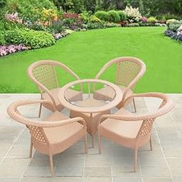 Garden D8 Patio Chair & Coffee Table Set – Outdoor Seating for Balcony, Garden & Patio | Durable & Stylish (4, Honey)-image-69
