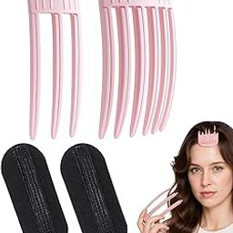 2Pcs Flyaway Hair Clip Set, Hair Volumizer and Phototherapy Comb Alternative, Heatless Styling Tools for Fluffy Bangs and Root Lift, Travel-Friendly Hair Puff Clips-image-23