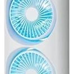Double Ended mist Spray Fan, Cold Air USB Rechargeable fan with LED Light Cooler-picture-19