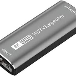 8K HDMI Extender Amplifier,8K/4K@60Hz UHD HDMI Repeater Female to Female Adapter,Ultra High Speed HDMI2.1V Compatible for PS4/DVD/TV Box etc (Gray)-picture-30
