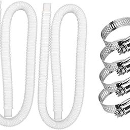 ARTISOUL® 2X Pool Connection Hoses 59 Inch 1.25" Diameter Premium Pvc Replacement Hose White | Yard, Garden & Outdoor Living | Pools & Spas | Pool Equipment & Parts | Pool Equipment Parts & Accs-image-76