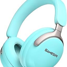 GameSir Newly Launches Echo Plus: Premium Over-Ear Wireless Bluetooth Headphones Deep Bass, Passive Noise Cancellation, Built-in Mic,5 Hours of Music & Talk Time, for Adults Men & Women (Blue)-image-52
