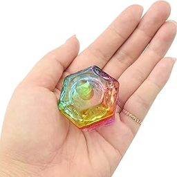 Rubyface Acrylic Glass Dappen Dish Rainbow Colored, Dappen Dish Crystal, for Monomer Acrylic Nail Liquid, Clear Glass Cup for Acrylic Powder, Gel Polish, Acrylic Nail Brush Cleaner (PACK OF 1)-picture-36