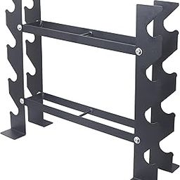 Kobo Compact Dumbbell Rack Free Weight Stand for Home Gym (Imported), Black, (RK001)-picture-21