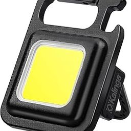 Kalinga LED Keychain Flashlight, 800 Lumens, 4 Brightness Modes, Portable Work Light with Bottle Opener, Black, Aluminium COB Emergency Light-25