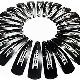 Set of 24 Pcs Big Size Tik Tak Hair Pins/Clip Premium Metal Triangular Hair Accessories Hair Pins or Clips for Girls and Women - Black Tic Tac (24 Pcs Big)-image-30