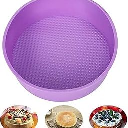 8 inch Silicone Round Cake Pan, BPA-Free, Non-Stick, Microwave Safe, European-Grade Bakeware, 2.16 inches Deep, Easy Release -1 PCS Random Color-image-4