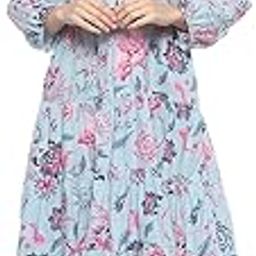 Women Cotton Tiered Dress-image-26