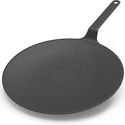 Esspy 26cm/10inch Pre-Seasoned Cast Iron Roti, Chapati Tawa, Dosa Tawa with Handle, Dosa Kallu, Iron Tawa Pan, Cast Iron Cookware-image-46