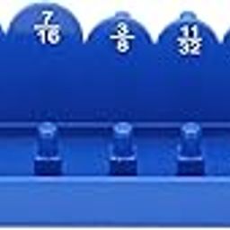 Ylwxzenith 1/4in Socket Storage Polypropylene Case Insert with 22 Holes for Efficient Socket Placement and Repairing, Featuring Clear Scale and Digital Display, Includes-27