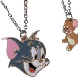 Tom and jerry Pendant For Men Women Unisex Frienship Couple Pendant Locket-image-23