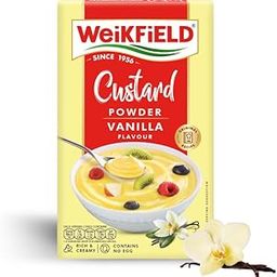 Weikfield Vanilla Custard Powder | Makes Smooth & Creamy Custard | Contains Quality Ingredients | Best for Fruit Salads & Puddings | 500g Carton-image-28