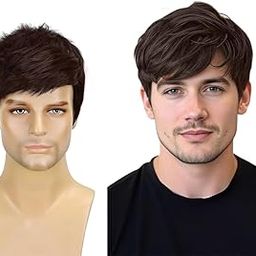 PINAKA Men Full Head Synthetic Wigs For Men And Boys Natural Black, Pack of 1-image-79