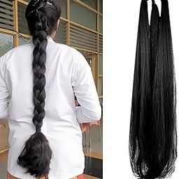 VIEWS Synthetic Black Hair Parandi Choti Braided Hair Extension/Punjabi Paranda/Hair Accessories for Girls-image-76
