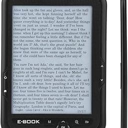 6' Portable E-paper with 800x600 Resolution+Audio Player, E-reader E-book Reader with Electronic ink screen Available in 29 languages with A pair of headphone and Leather Case, 16/8/4GB(Black 8G)-picture-24