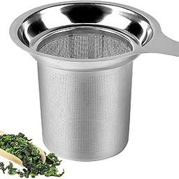 304 Stainless Steel Tea Infuser with Handle, Fine Mesh Strainer for Loose Leaves, Herbal Teas, RustFree Filter for Teapot, Mugs Cups, 1 Pcs-image-19