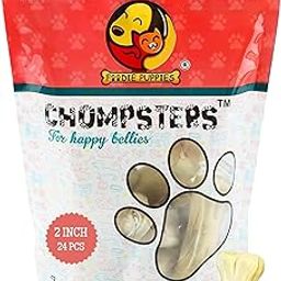 Foodie Puppies 2inch Chompsters Chicken Flavour Pressed Chew Bone - (18 Bones) Rawhide Dental Treats for All Dogs | Crunchy Calcium Haddi for Strong Teeth, Healthy Gums, Training & Stress Relief-image-10