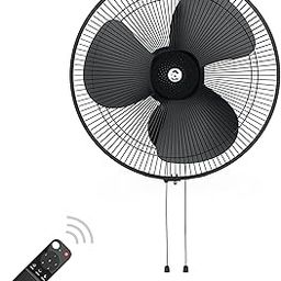 atomberg Renesa 400mm Wall Mount Fan | Wall Fans for Home | Silent BLDC Wall Fan | Remote with Timer & Sleep Control | 2 Year Warranty (Midnight Black)-7