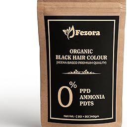 Organic Black Hair Colour – 40gm | Henna-Based Herbal Hair Dye | 100% Natural, Ammonia-Free & PPD-Free Hair Color-image-92